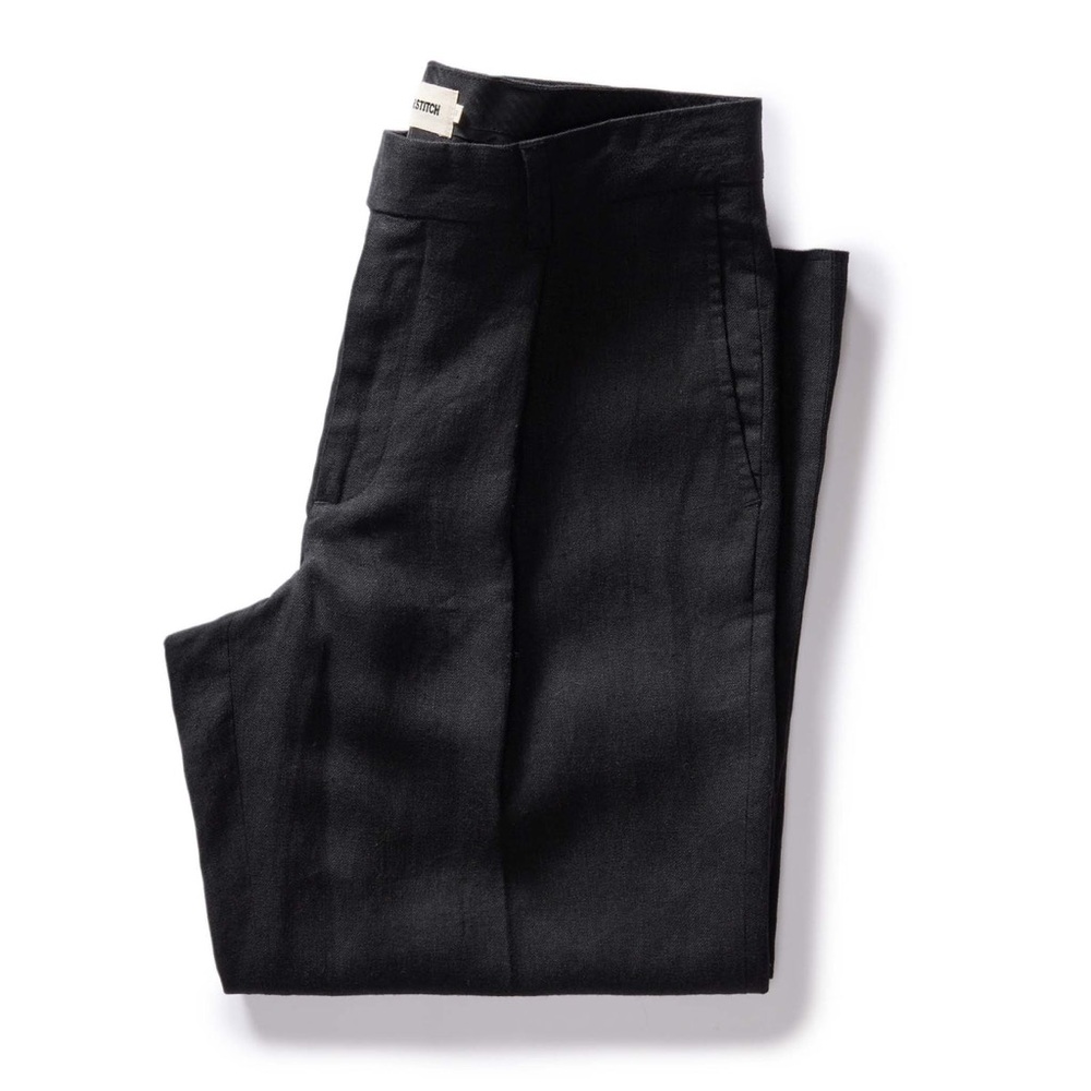 NWT Taylor Stitch The Thomas Trouser
in Coal Linen Twill 36